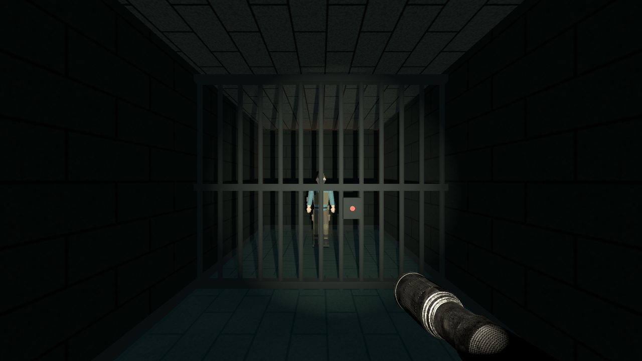 A co-op teammate locked in a cell